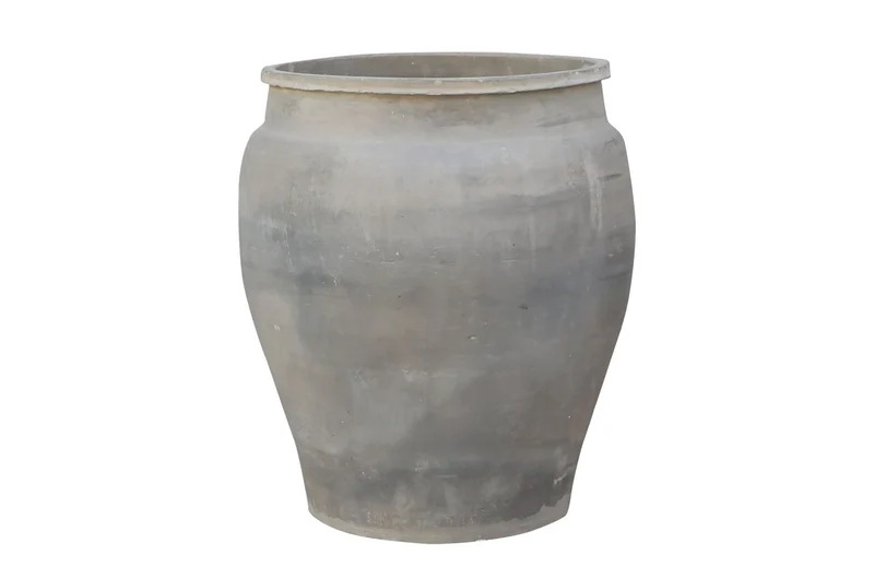 Casa Padrino Luxus Vase Terrakottafarben 52 x 52 x H. 63 cm - Große Bodenvase aus Terrakotta im Stil alter Tongefäße - Luxus Deko Accessoires
