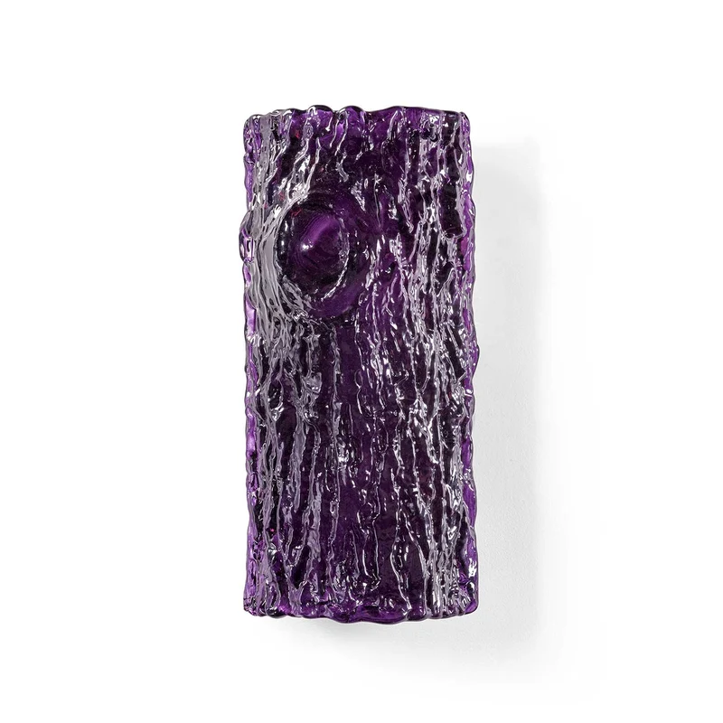 Oak 02 - Applique murale en verre et acier