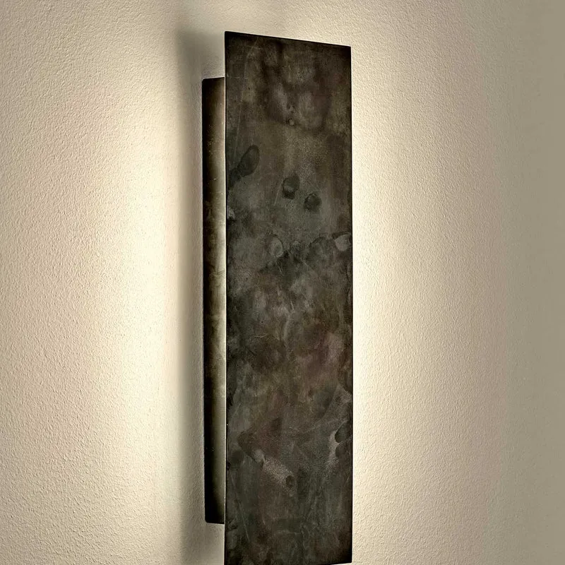 Sofisticato Nr.41 - Applique murale LED en acier bleui, style industriel