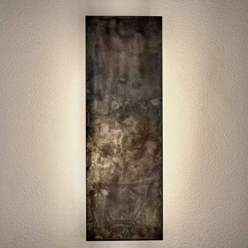 Sofisticato Nr.41 - Applique murale LED en acier bleui, style industriel