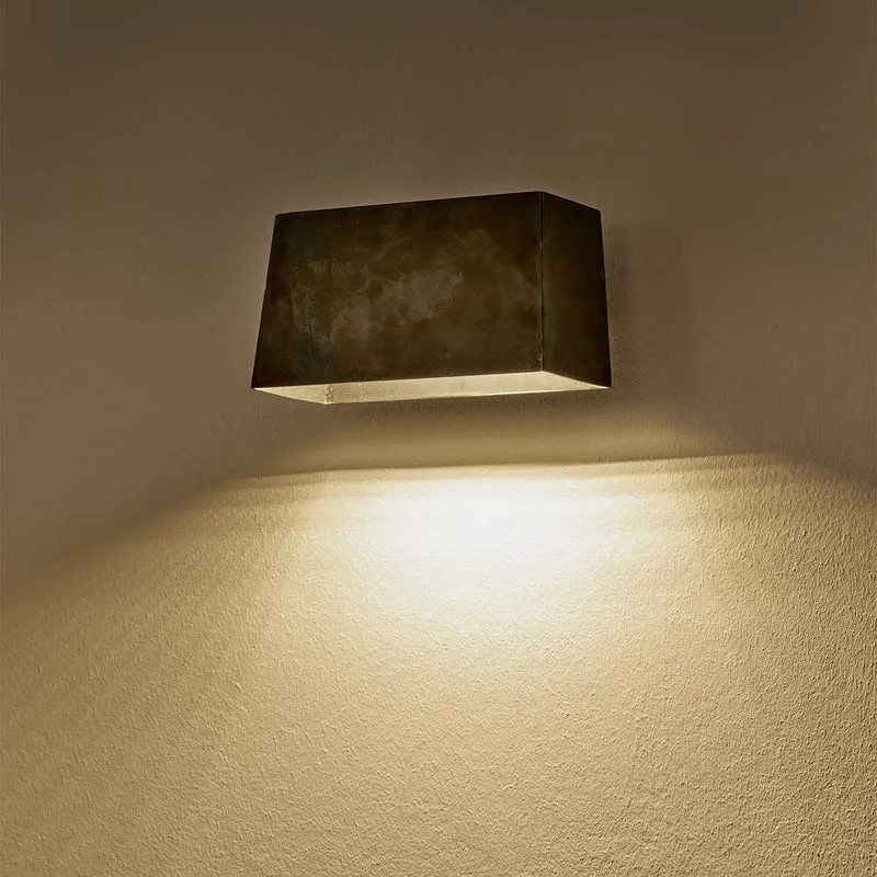 Sofisticato Nr.36 - Applique murale LED en acier bleui, style industriel