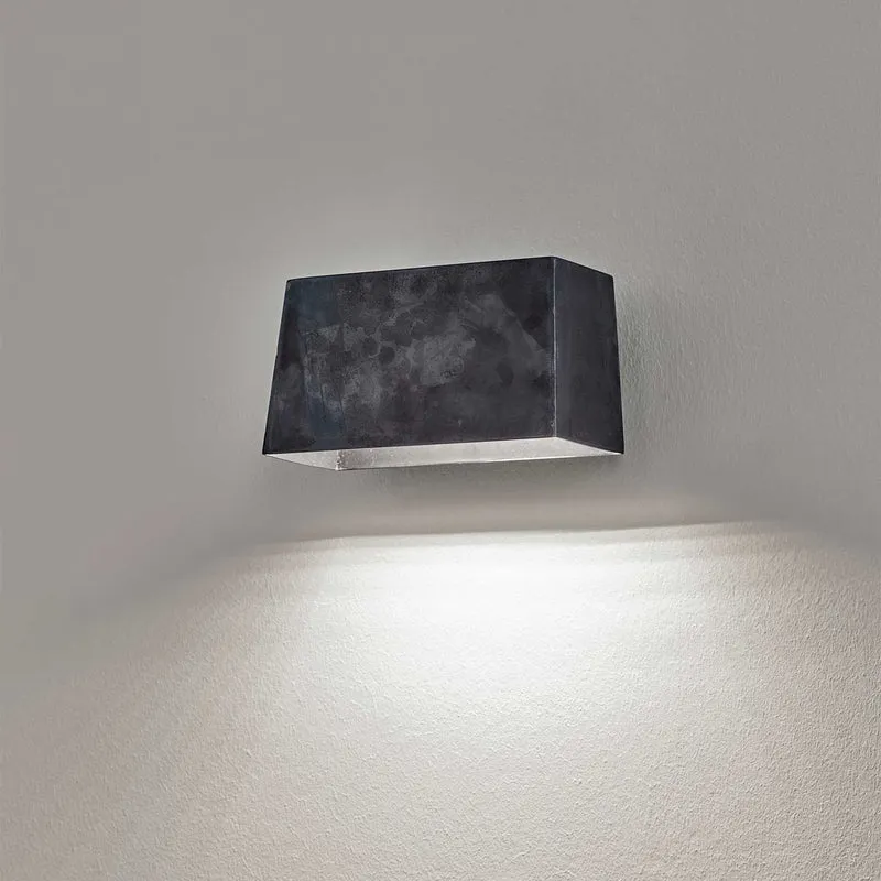 Sofisticato Nr.36 - Applique murale LED en acier bleui, style industriel