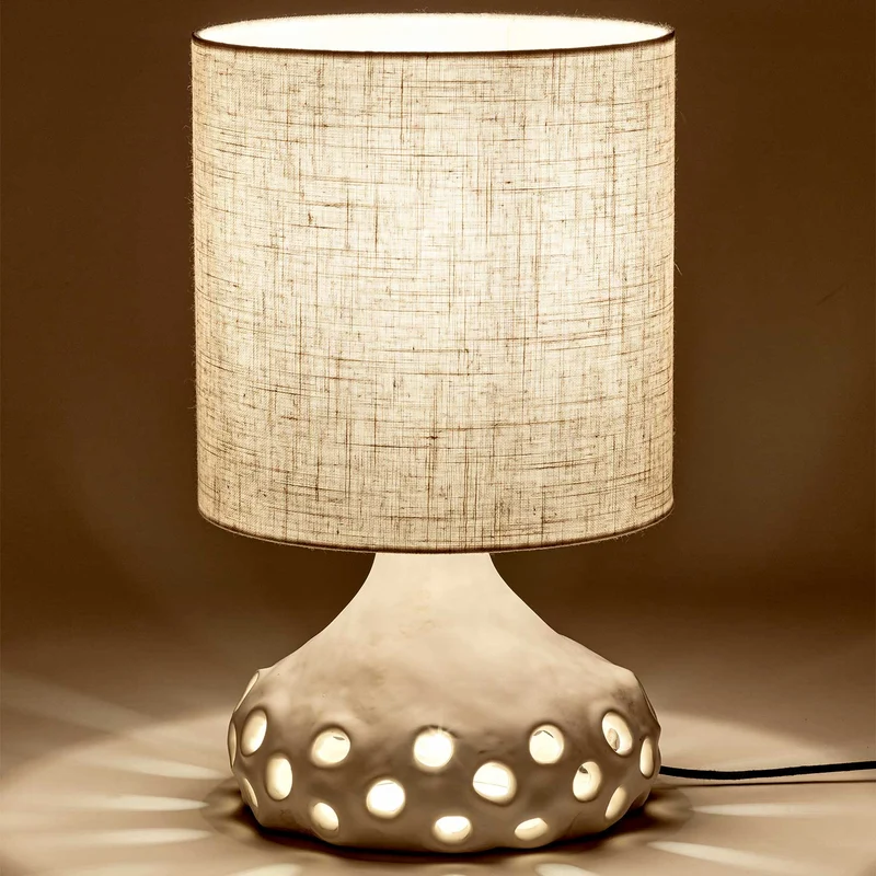 Oya 01 - Lampe à poser en grès