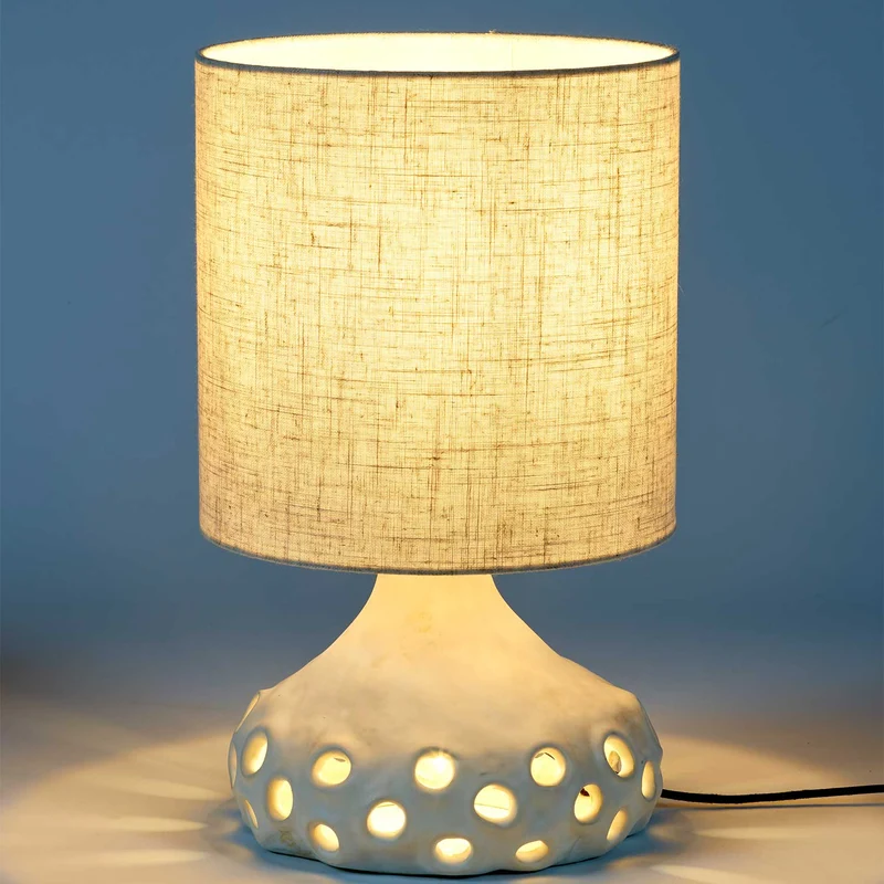 Oya 01 - Lampe à poser en grès