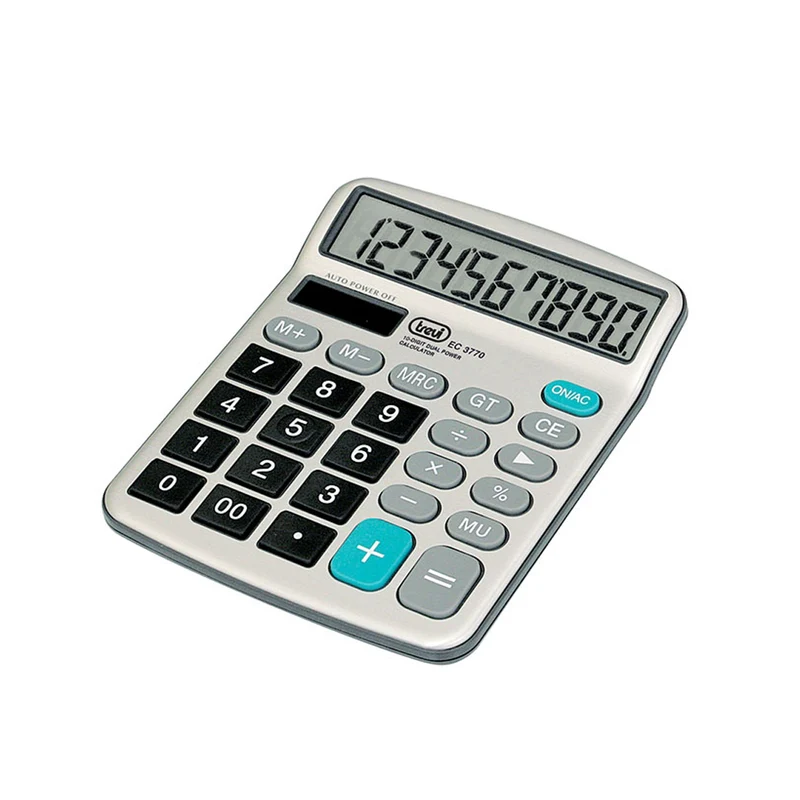 Trevi Calcolatrice Elettronica EC 3770, con tastiera e display a 10 cifre di grandi dimensioni