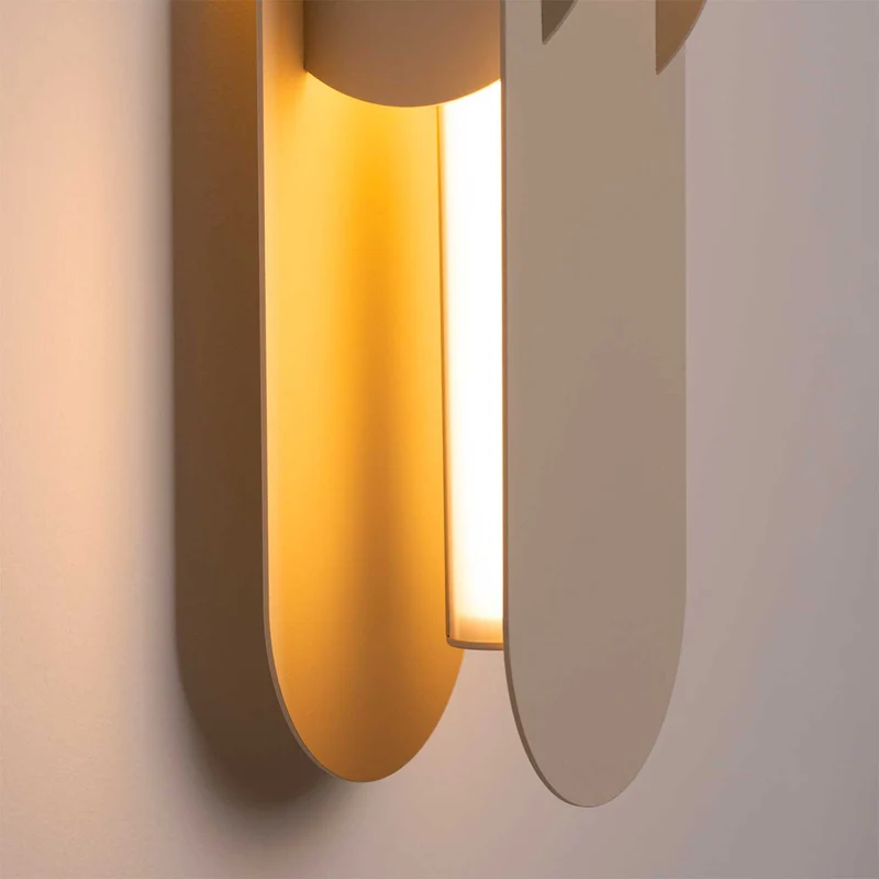 Alzir - Applique murale LED contemporaine en acier, 91 cm