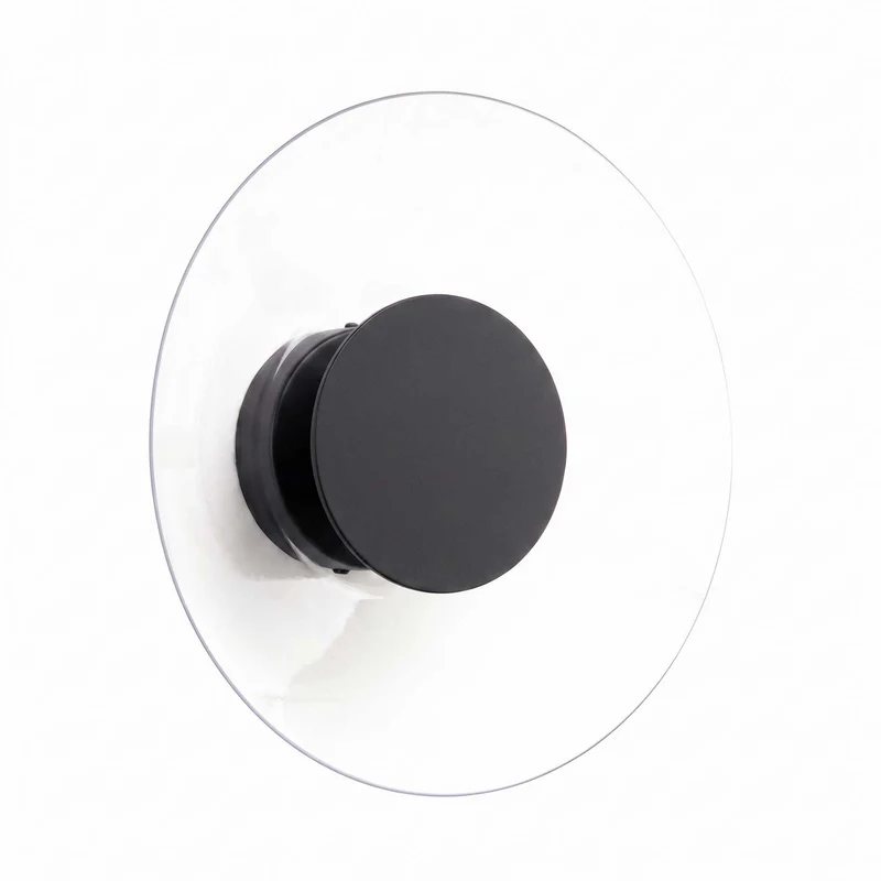 Lyre - Applique murale LED contemporaine en acier et verre
