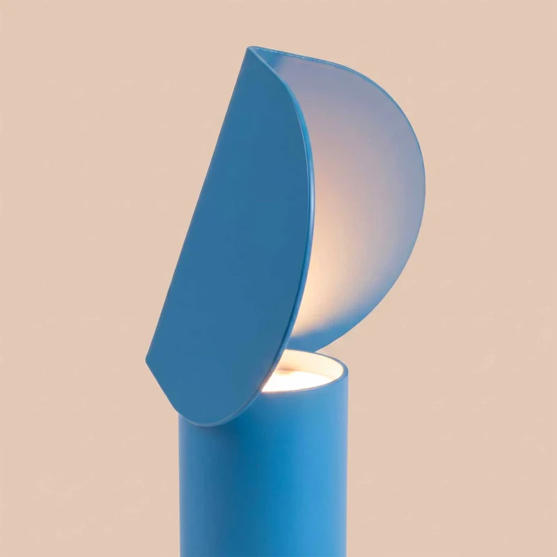 Auva - Lampe à poser LED contemporaine en aluminium, 15 cm