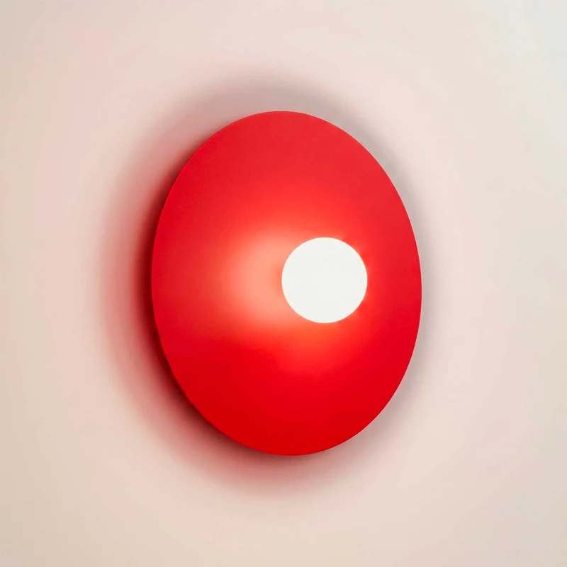 Revati - Applique murale contemporaine en acier et verre Ø 50 cm