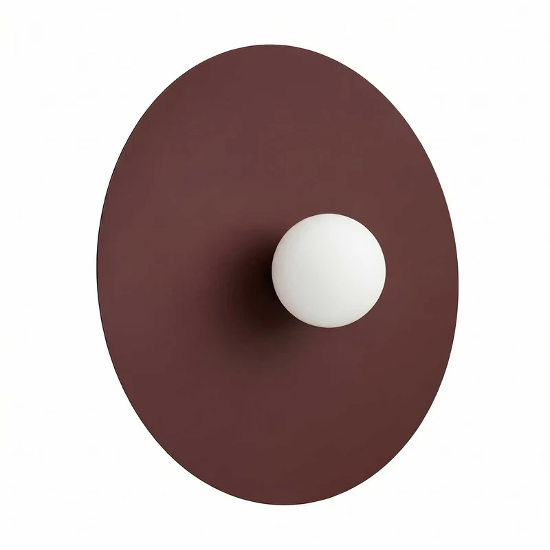 Revati - Applique murale contemporaine en acier et verre Ø 50 cm