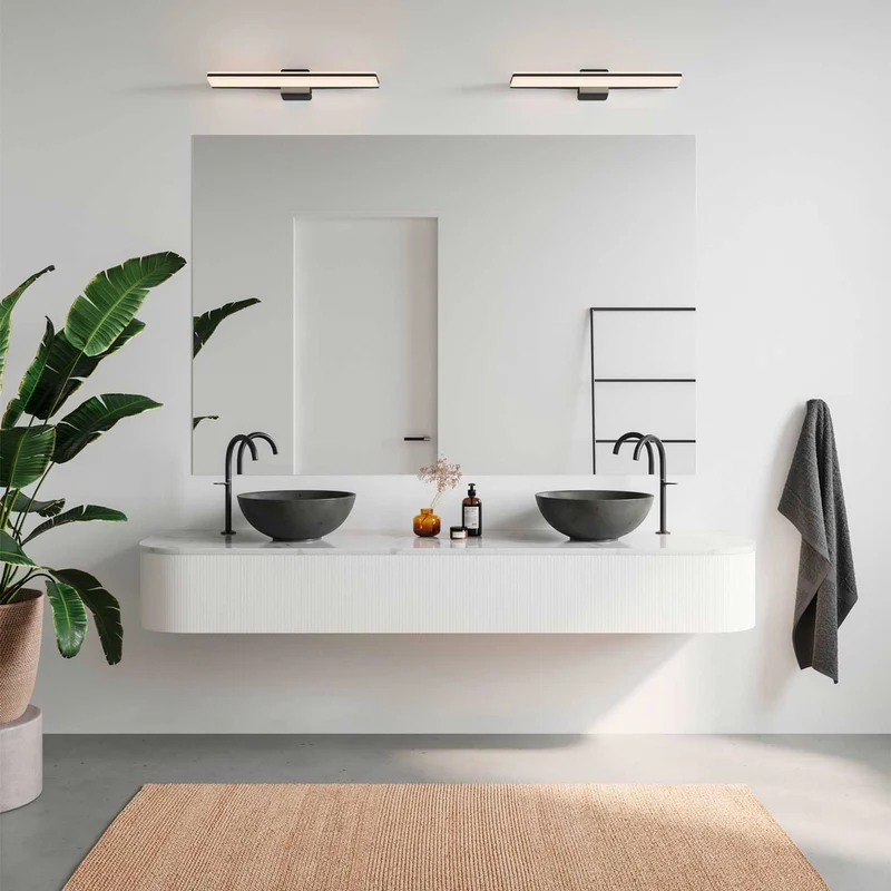 Tinia - Applique murale LED pour miroir 3000-4000 K en acier et plastique, style moderne
