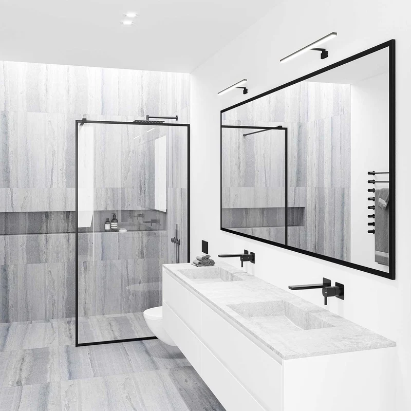 Marlee - Applique murale LED pour miroir 4000 K en acier et plastique, style moderne