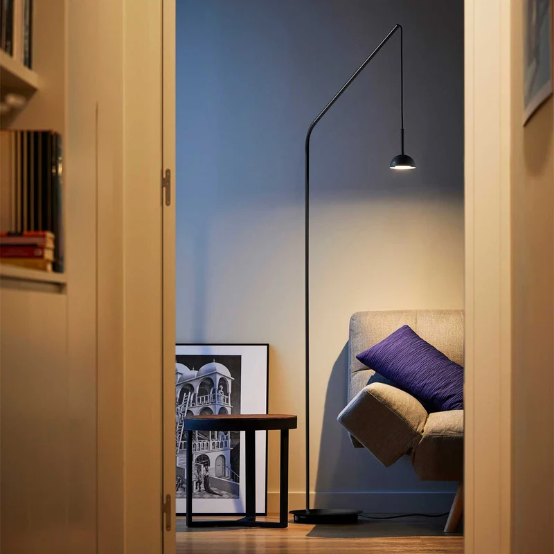 Cupolina - Lampadaire LED en acier, style minimaliste, H 179 cm