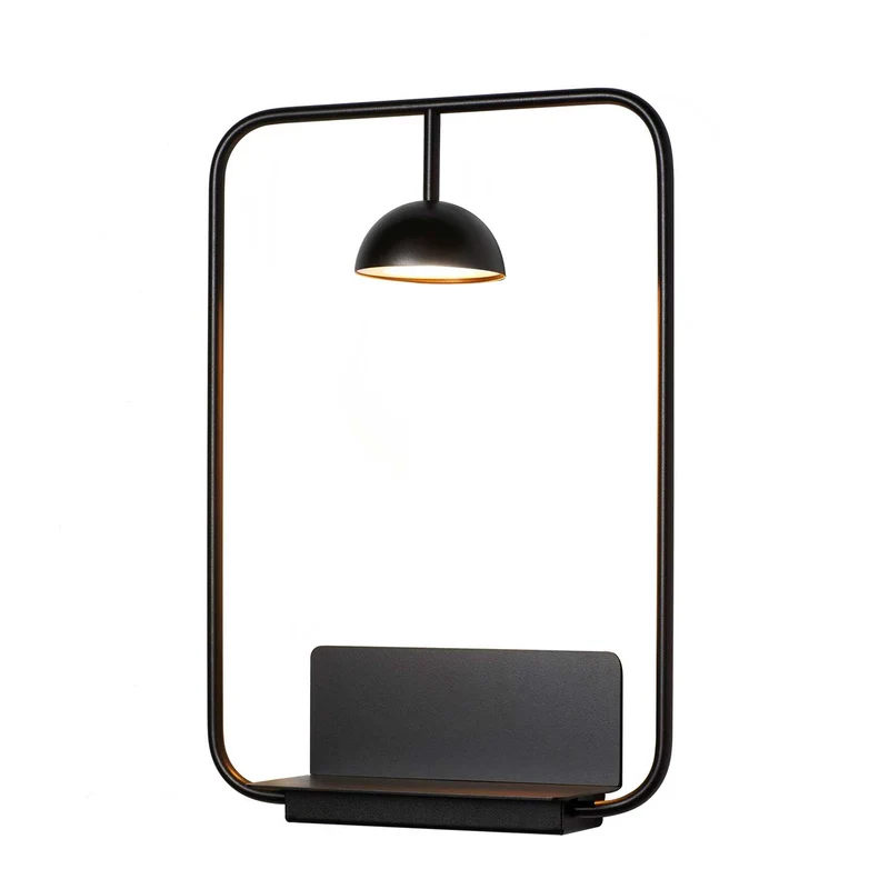 Cupolina - Applique murale LED en acier, style minimaliste, H 45 cm