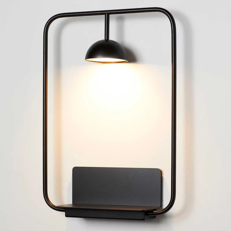 Cupolina - Applique murale LED en acier, style minimaliste, H 45 cm