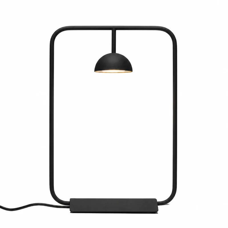Cupolina - Lampe à poser LED en acier, style minimaliste, H 45 cm