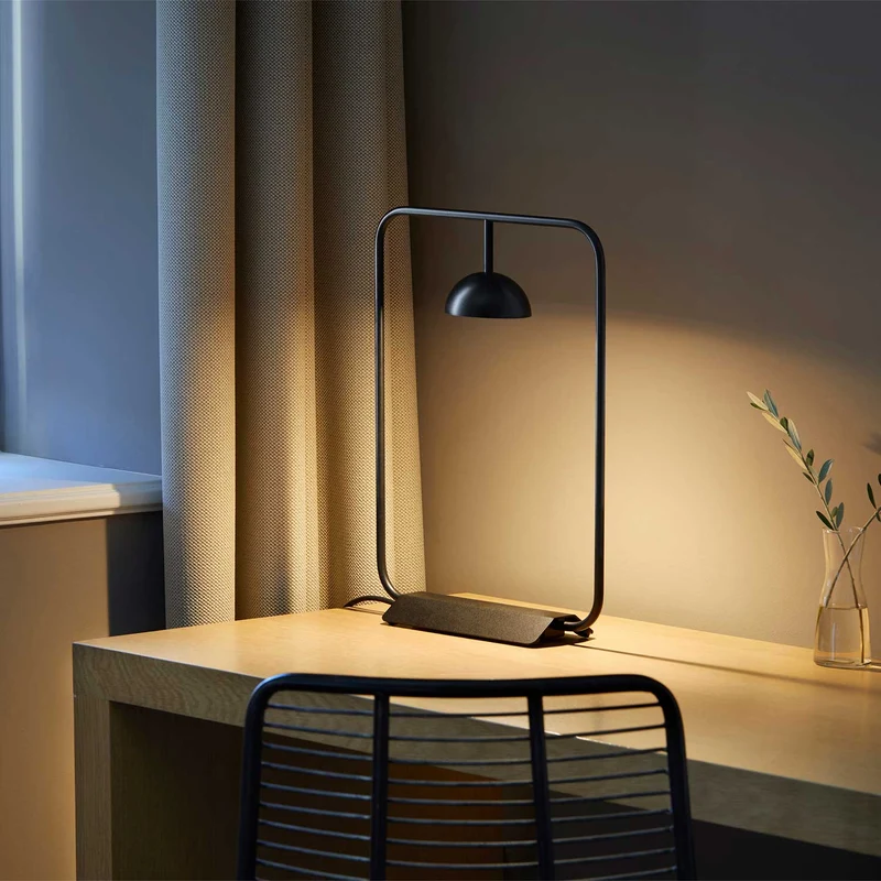 Cupolina - Lampe à poser LED en acier, style minimaliste, H 45 cm