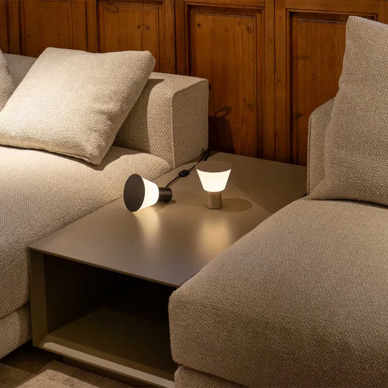 Belt - Lampe à poser LED en acier, style minimaliste, H 13 cm