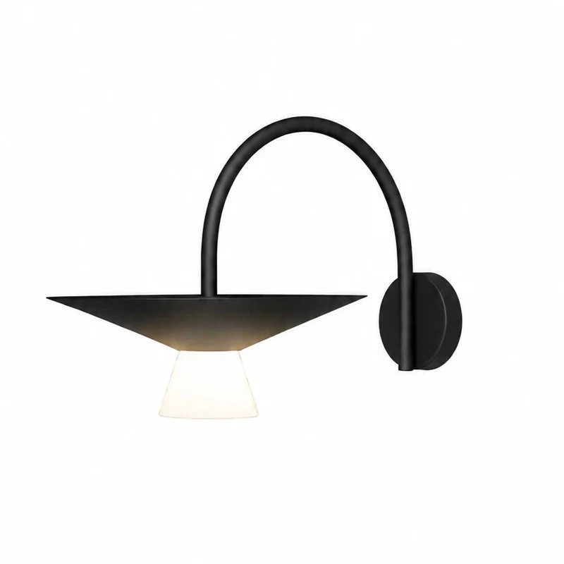 Belt - Applique murale LED en acier et verre, style minimaliste, P 51,3 cm