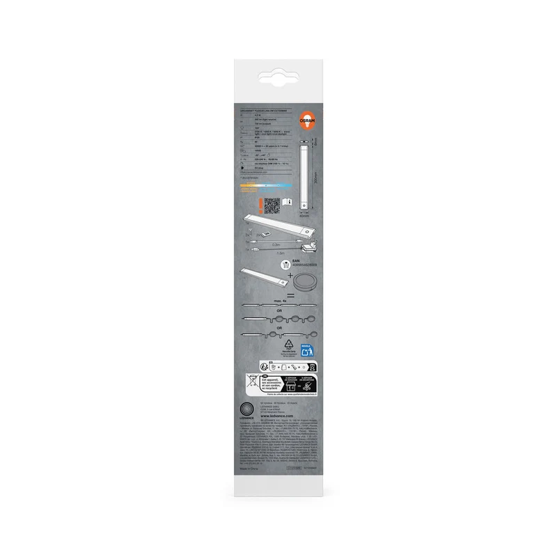 OSRAM Lampada sottopensile Flexus Linear 4,2W CCT dimmerabile Nero