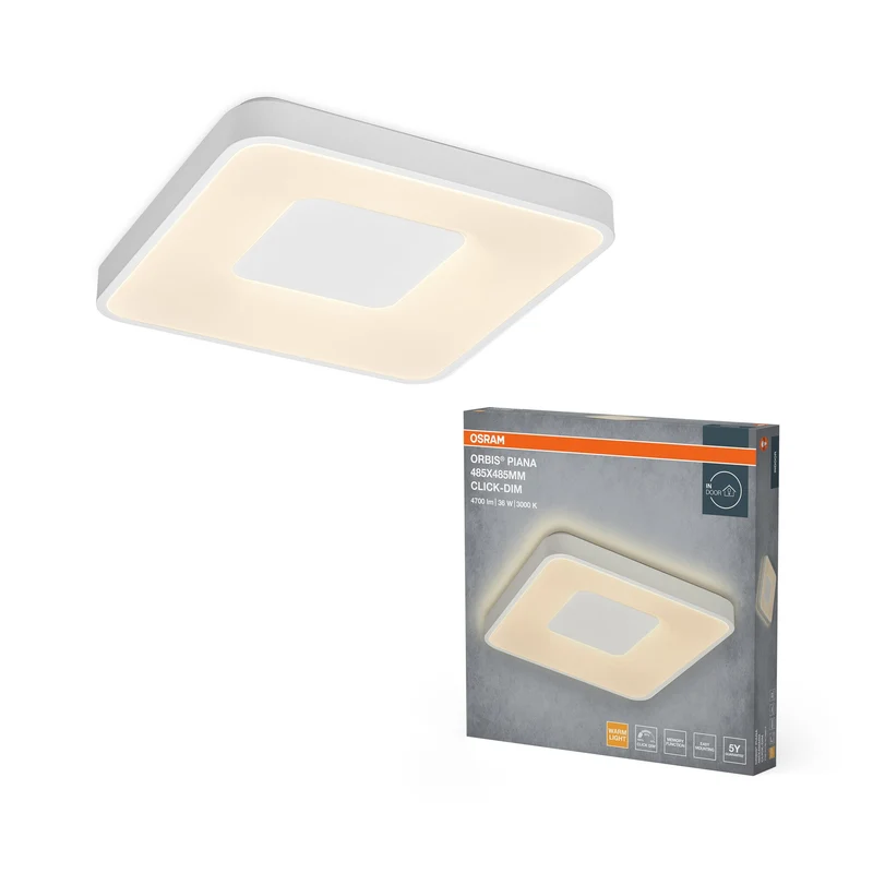 OSRAM Orbis Piana 485x485 mm 36W 830 Click dimmerabile Bianco