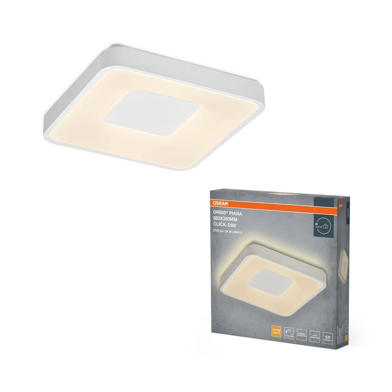 OSRAM Orbis Piana 380x380 mm 24W 830 Click dimmerabile Bianco