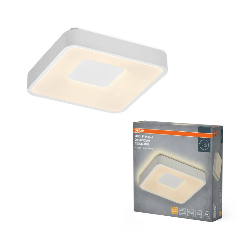 OSRAM Orbis Piana 290x290 mm 16W 830 Click dimmerabile Bianco