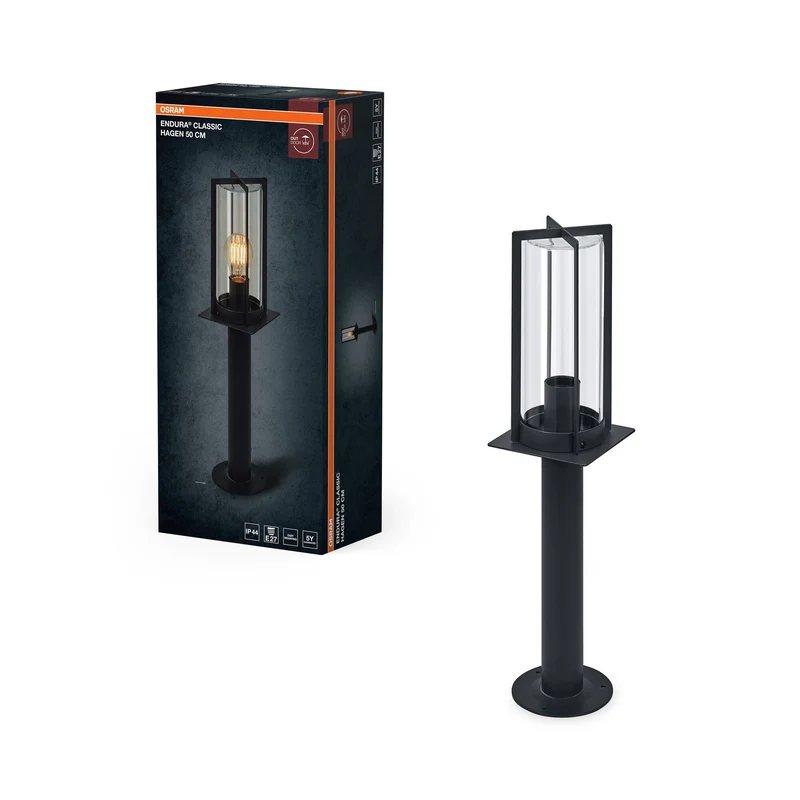 OSRAM ENDURA® Classic Hagen Applique da esterno 50 cm E27 IP44 Grigio scuro