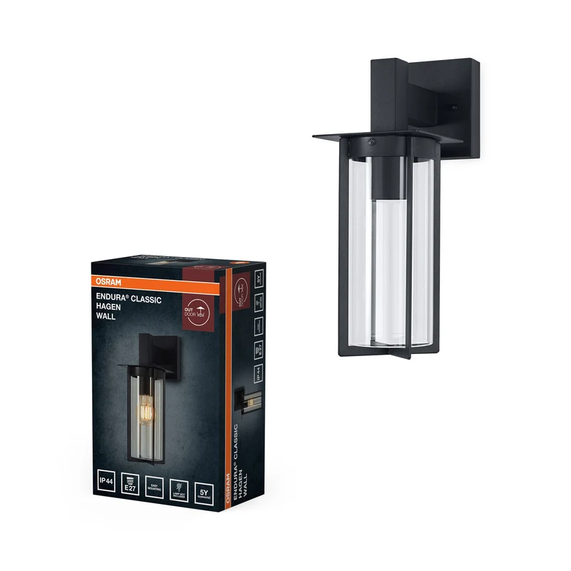 OSRAM ENDURA® Classic Hagen Applique da esterno E27 IP44 Grigio scuro