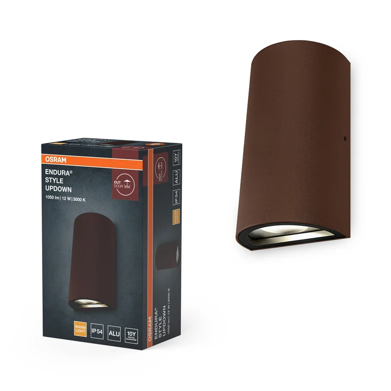 OSRAM ENDURA® Style Applique esterna Up-Down 12W ruggine
