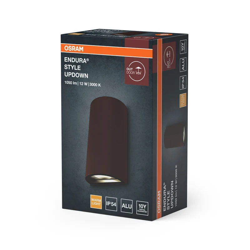 OSRAM ENDURA® Style Applique esterna Up-Down 12W ruggine