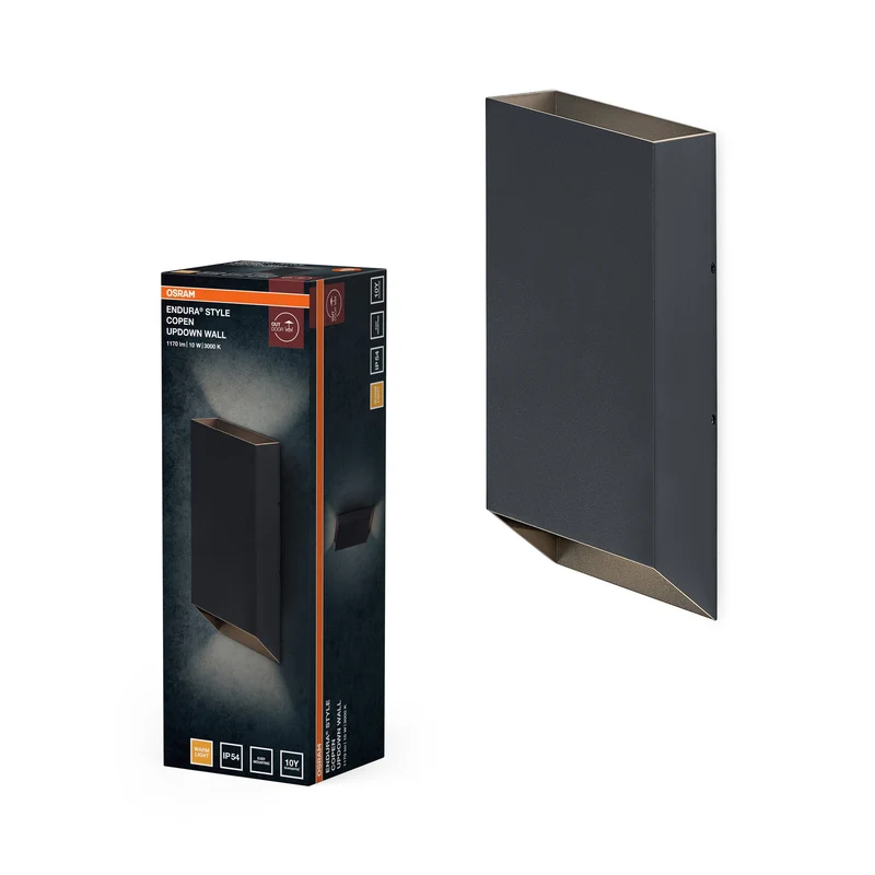 OSRAM ENDURA® Style Applique esterna Copen Up-Down 10W IP54 grigio scuro