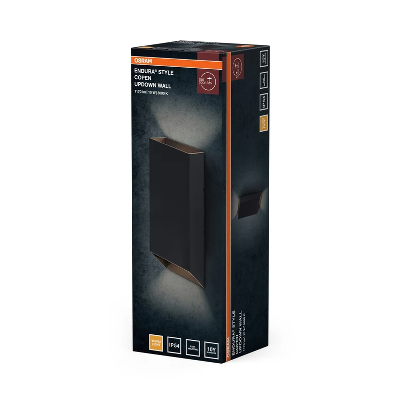 OSRAM ENDURA® Style Applique esterna Copen Up-Down 10W IP54 grigio scuro