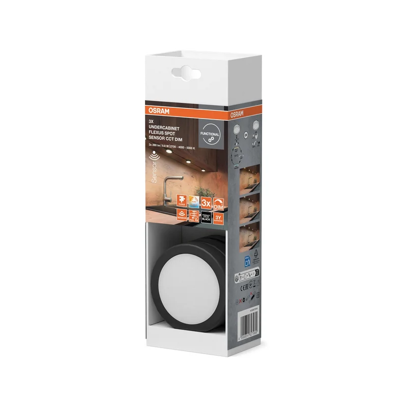 OSRAM Lampada sottopensile Flexus Spot 9,8W CCT dimmerabile nera