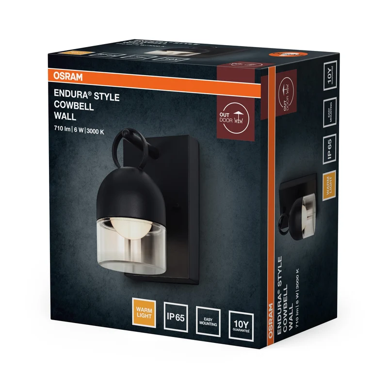 OSRAM ENDURA® Style Applique esterna Cowbell IP65 6W grigio scuro