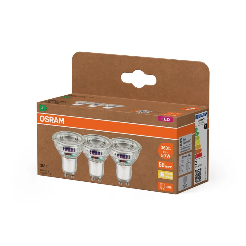 OSRAM Lampada LED EFFICIENZA ENERGETICA Riflettore 2W 827 GU10