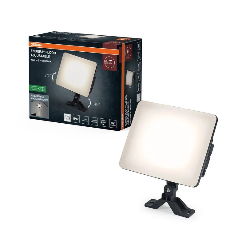 OSRAM ENDURA® Faretto esterno regolabile 30W 840 Nero