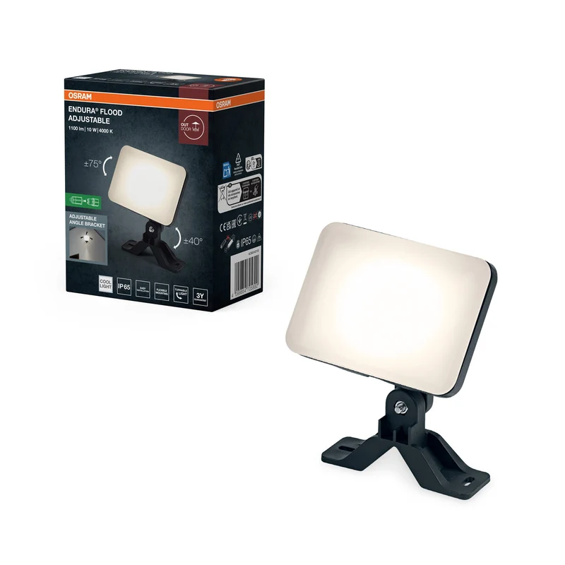 OSRAM ENDURA® Faretto esterno regolabile 10W 840 Nero