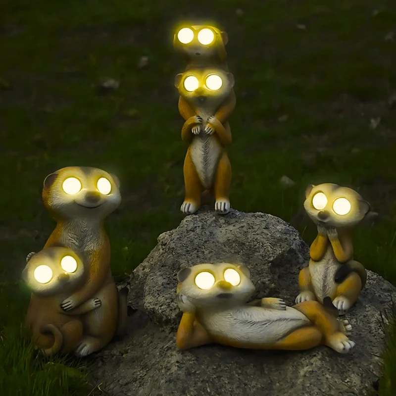 SolarKats™ Meerkat Light Figures