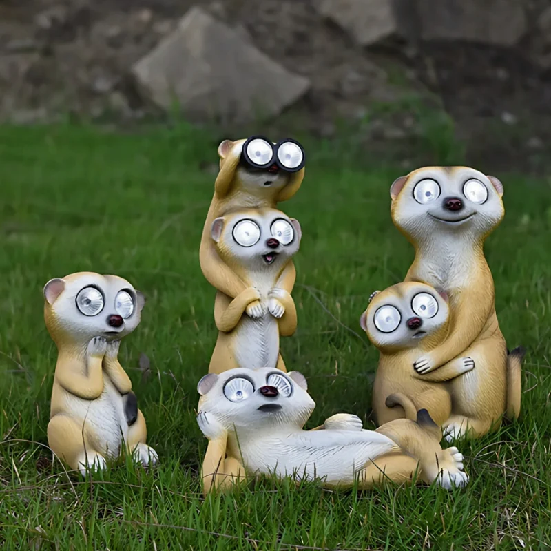 SolarKats™ Meerkat Light Figures