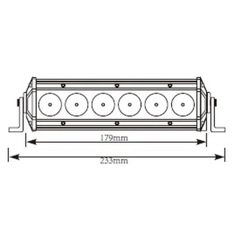 Mini barra luminosa da lavoro a pannello LED 179mm / 30w