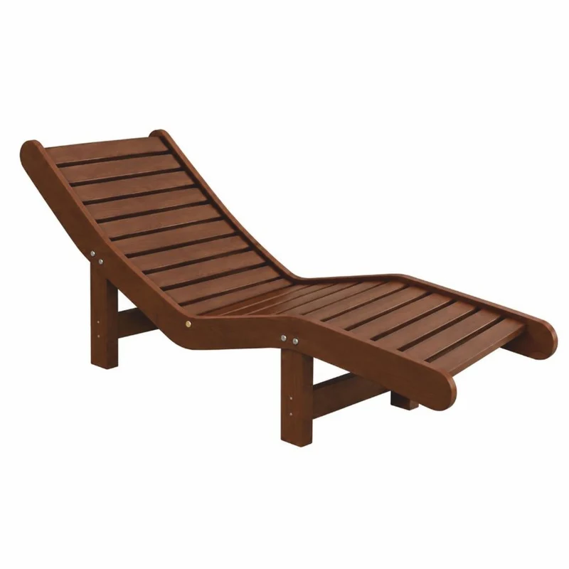 Casa Padrino Luxus Relax Liege Dunkelbraun 164 cm - Poolliege - Saunaliege - Garten Möbel - Pool Möbel - Sauna Möbel - Made in Italy