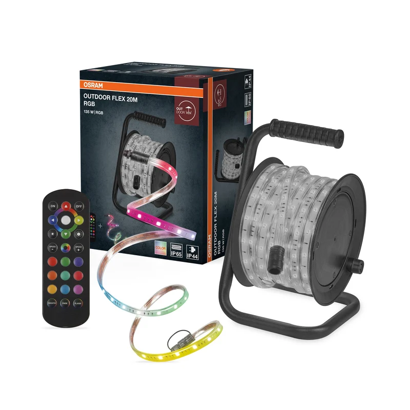 OSRAM STRISCIA LED FLESSIBILE DA ESTERNO RGB 20M IP65 TELECOMANDO