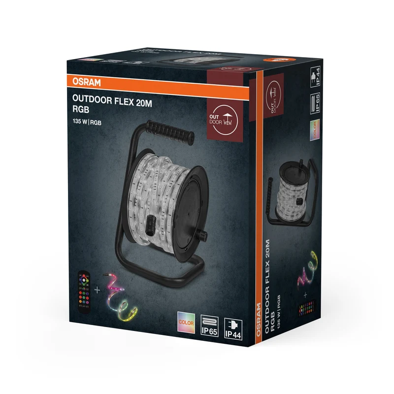 OSRAM STRISCIA LED FLESSIBILE DA ESTERNO RGB 20M IP65 TELECOMANDO