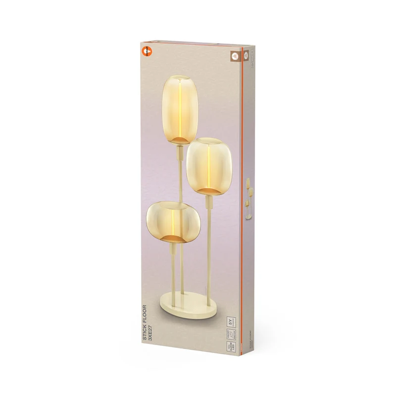OSRAM Decor Stick Floor Beige Lampada da terra 78cm 3x E27