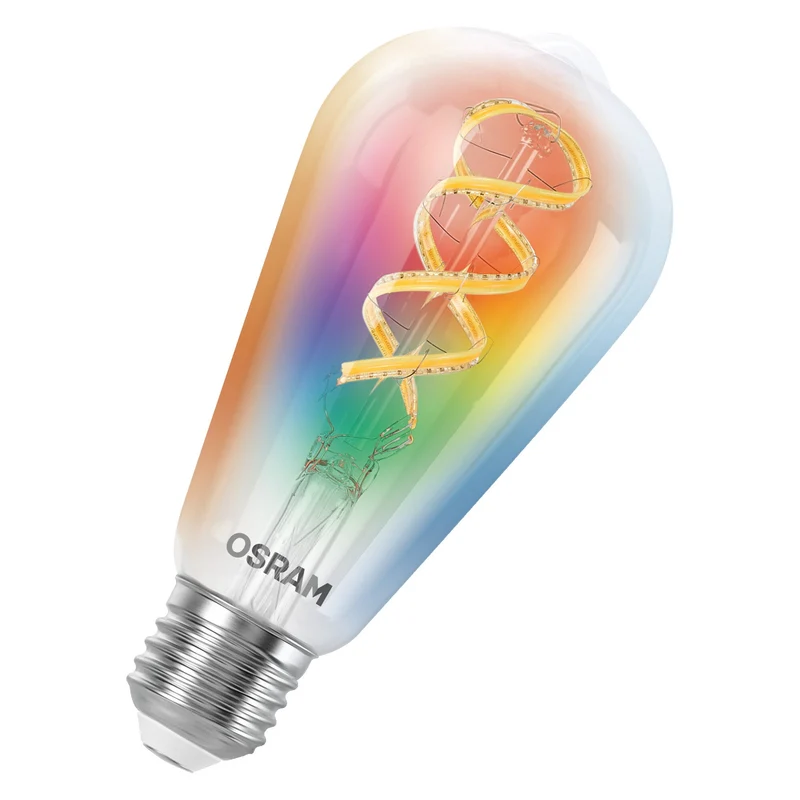 OSRAM Matter SMART+ LED Lampada CLASSIC A, RGB, vetro a filamento, 4,8W, 470lm, E27