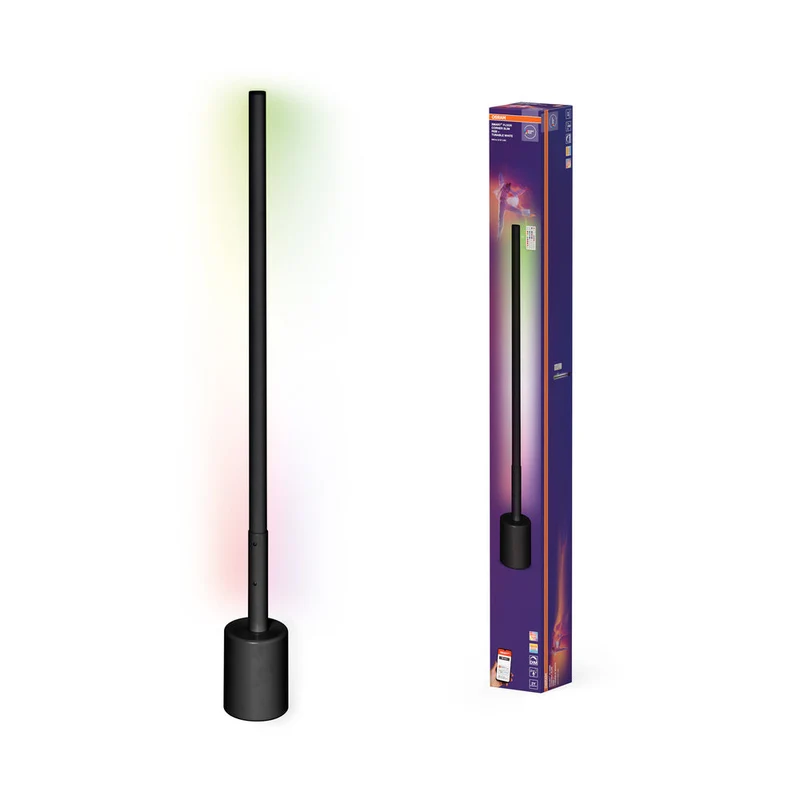 OSRAM SMART+ WIFI LED lampada da terra angolare, sottile, nera, 8W
