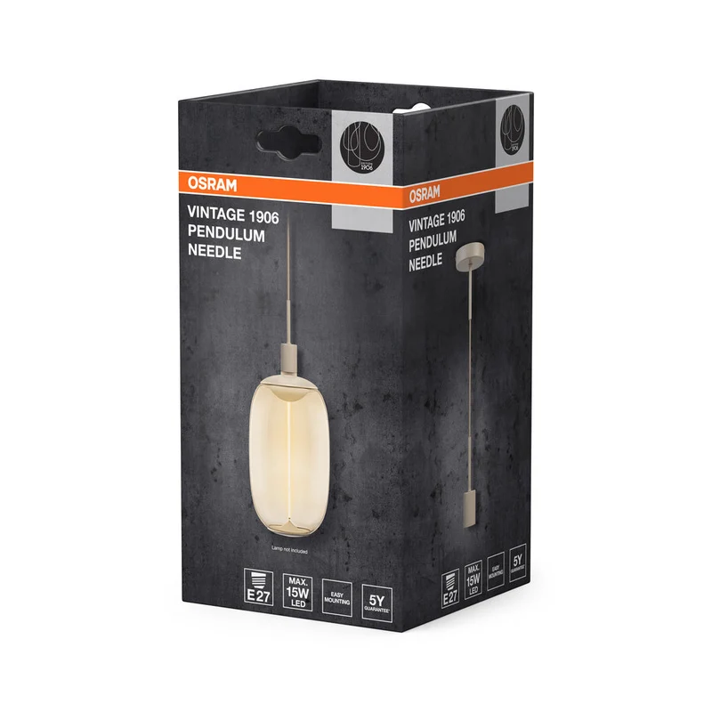 OSRAM Vintage 1906 PenduLum Lampada a sospensione ago E27 Beige