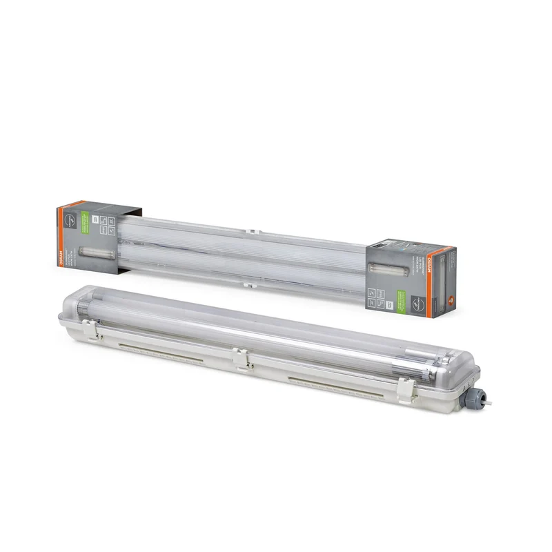 OSRAM SUBMARINE Lampada per ambienti umidi PCR 60 2 X 7W 840 G13 T8, 1600 lm, 4000 K, Bianco freddo