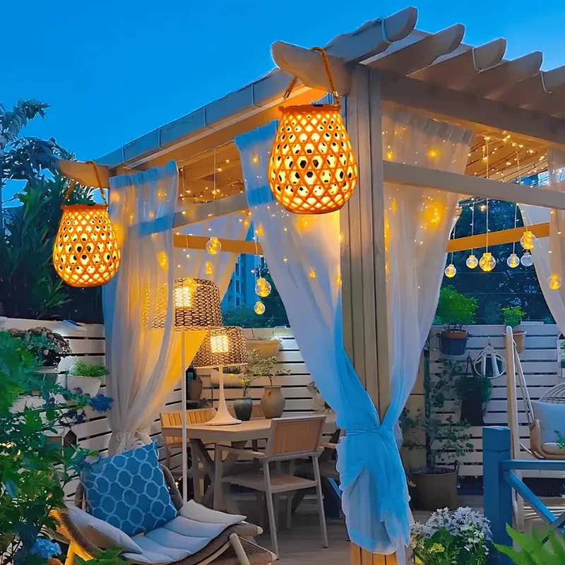 Solara™ Woven Lantern